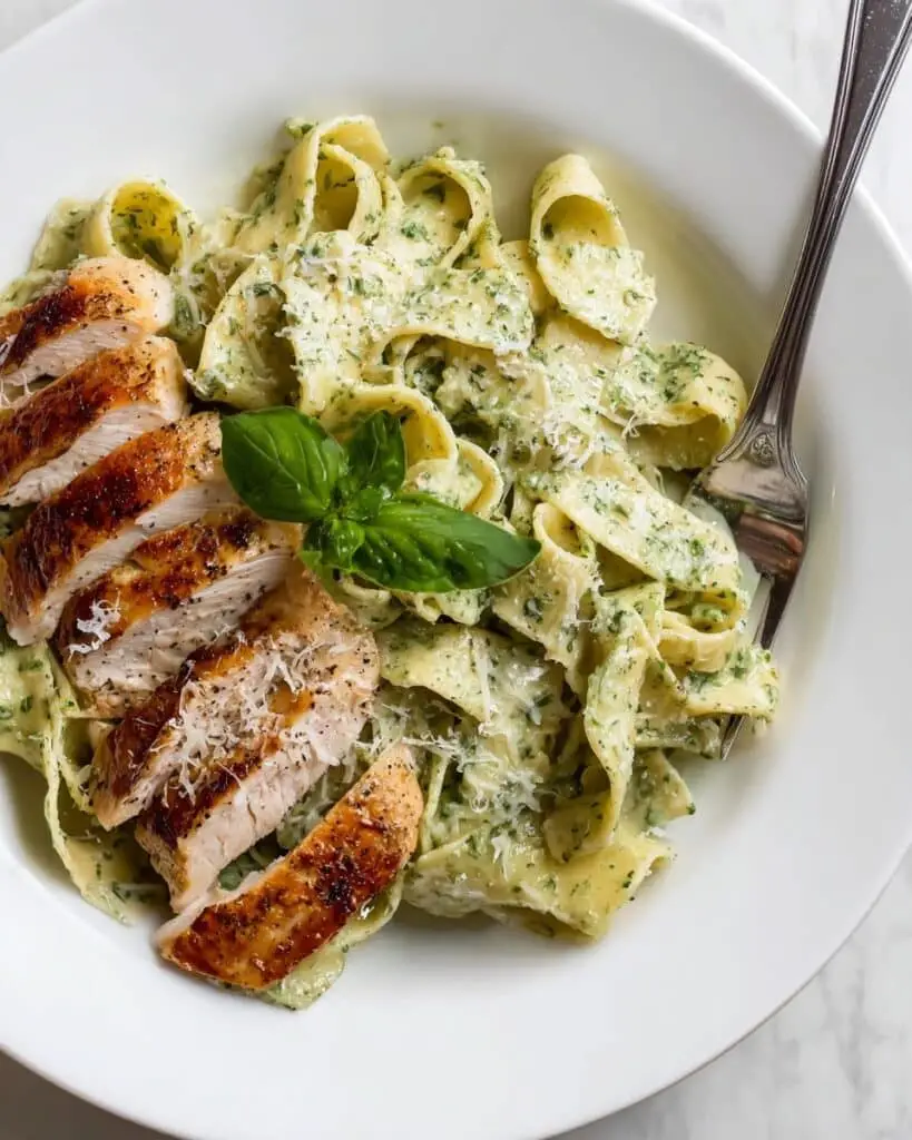 Best Creamy Pesto Chicken Pasta Recipe