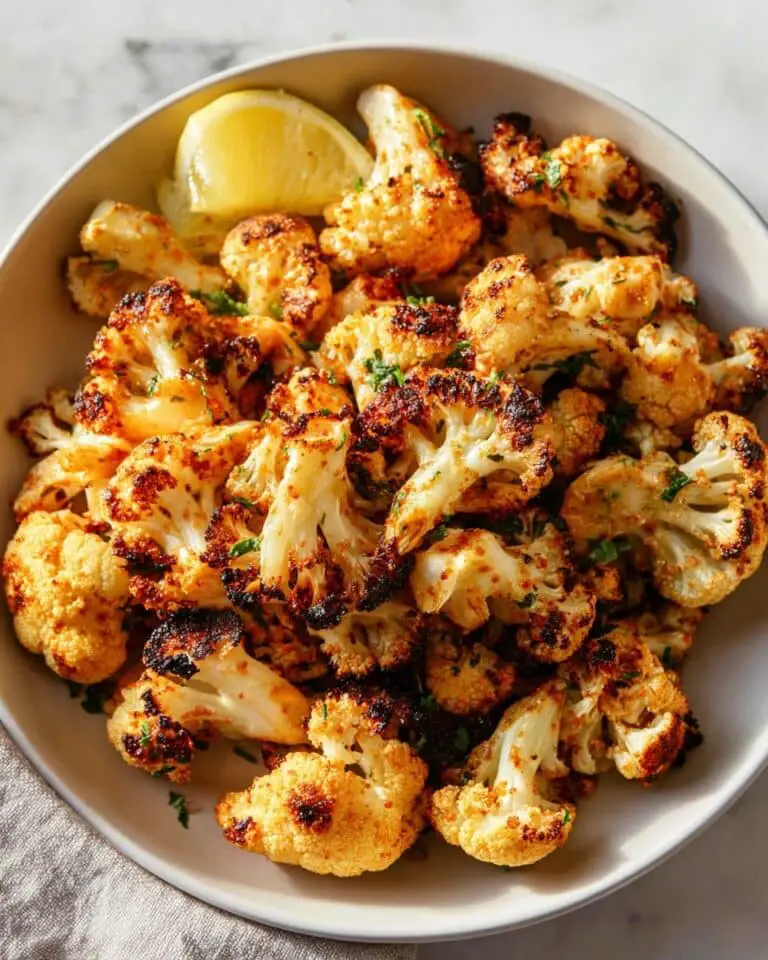 Garlic-Parmesan Roasted Cauliflower Recipe