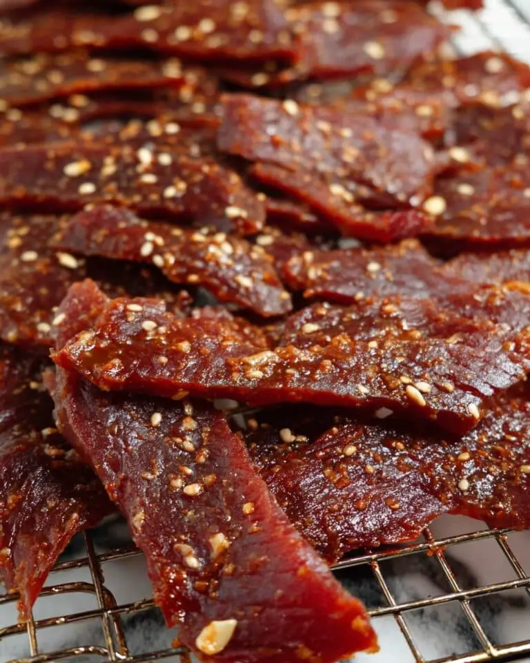 Hot Honey Garlic Beef Jerky Recipe
