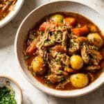 Slow Cooker Chicken Stew with Potatoes, Carrots, and Herbs Recipe