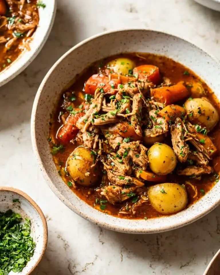 Slow Cooker Chicken Stew with Potatoes, Carrots, and Herbs Recipe