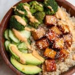 Crispy Bang Bang Salmon Bites Bowls Recipe