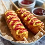 Super Cheesy Korean Corn Dogs Recipe