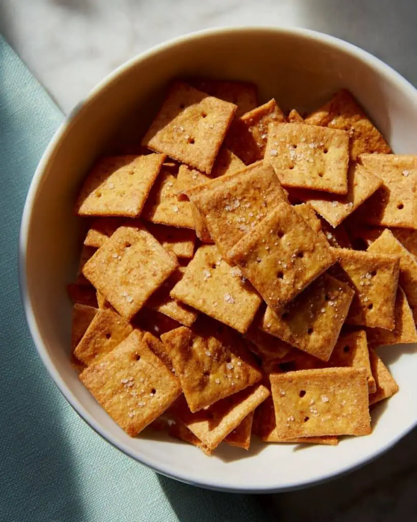 Sourdough Discard Cheese Crackers Recipe