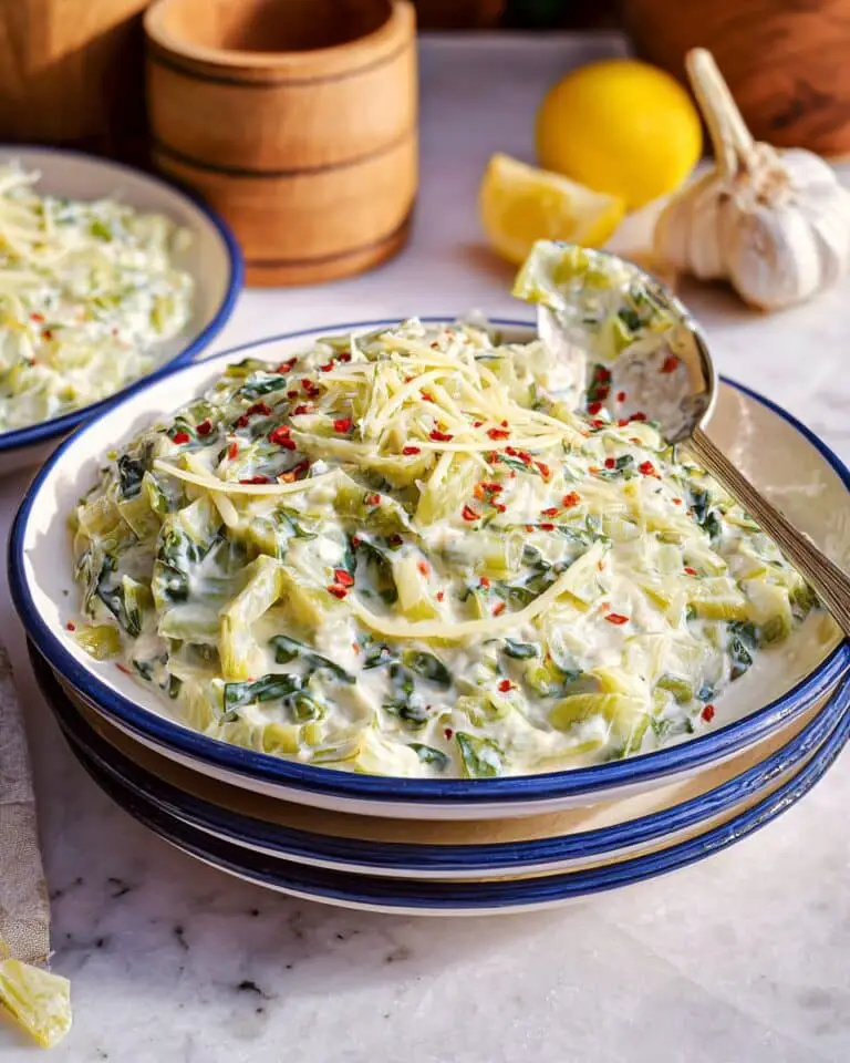 Creamed Leeks with Parmesan and Lemon Recipe