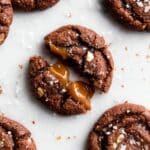 Caramel Stuffed Nutella Cookies Recipe
