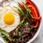 Korean Ground Beef with Spicy Red Pepper Salad Recipe