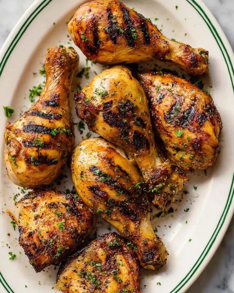 Grilled Spicy Garlic Chicken Drumsticks Recipe