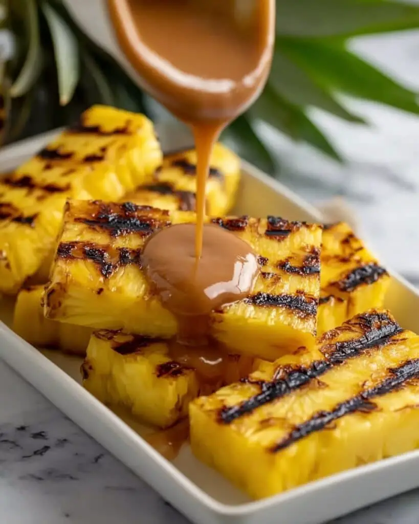 Grilled Pineapple with Cinnamon Honey Drizzle Recipe