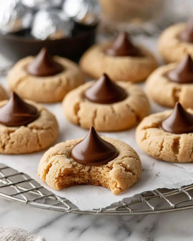 Easy Peanut Butter Kiss Cookies Recipe