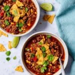 Slow Cooker Taco Soup with Ground Beef Recipe