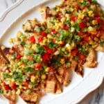 Zesty Lime Grilled Chicken Paillard with Pineapple Jalapeno Salsa Recipe