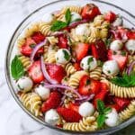 Strawberry Balsamic Pasta Salad Recipe