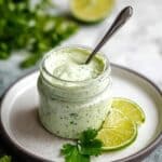 Creamy Garlic Lime Cilantro Sauce Recipe