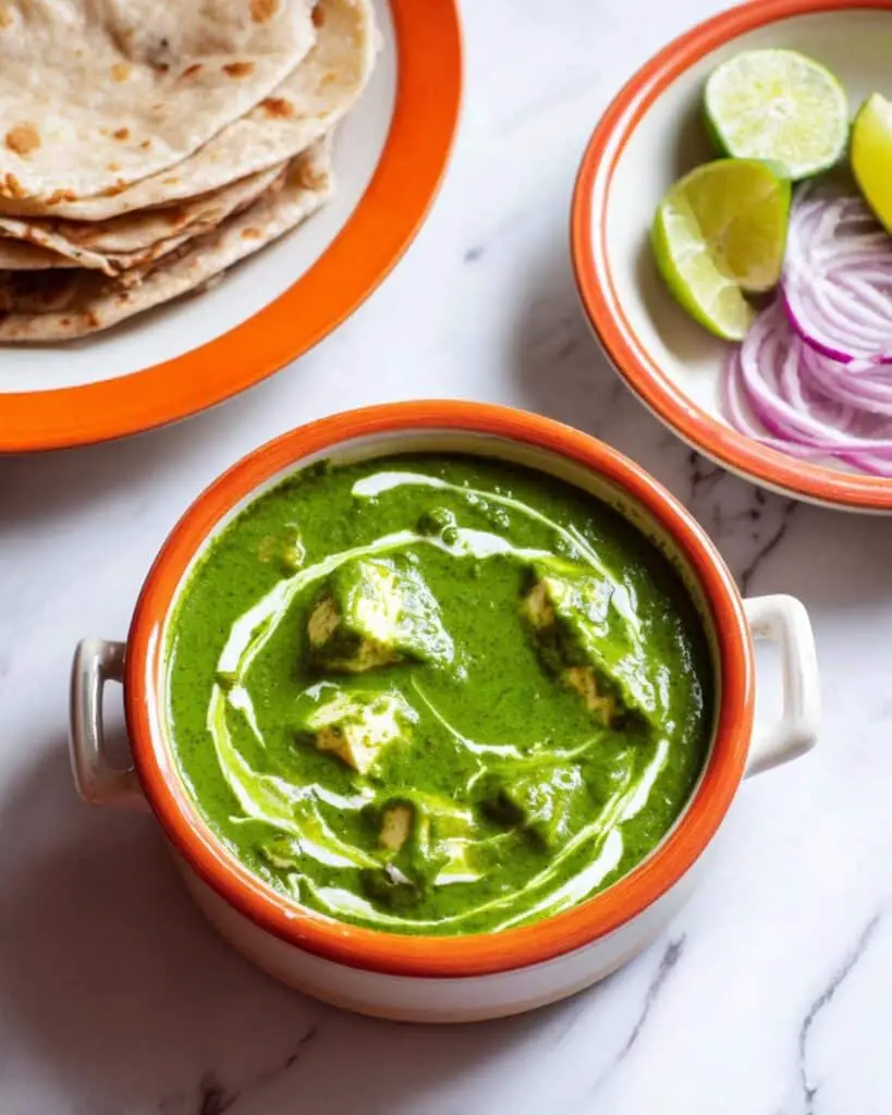 Palak Paneer: Creamy Spinach and Cottage Cheese Indian Main Dish Recipe