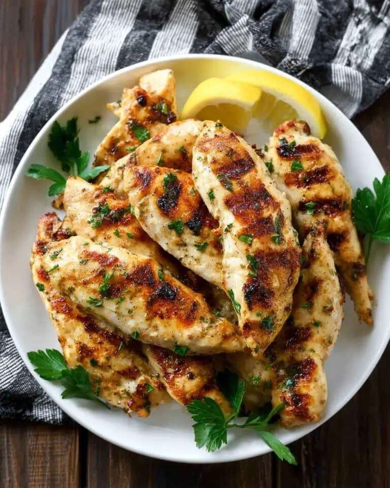 Lemon Garlic Marinated Chicken Tenders Recipe