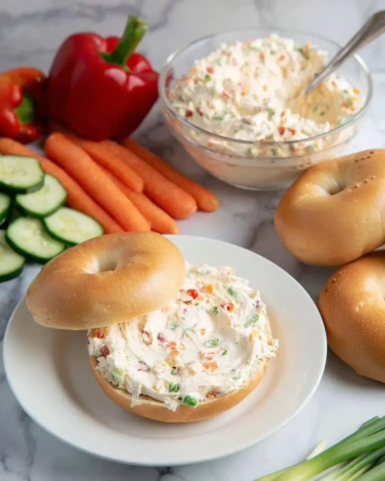 Homemade Veggie Cream Cheese Spread Recipe