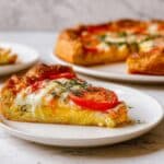 Summer Tomato Tart with Basil Pesto and Cheddar Puff Pastry Recipe