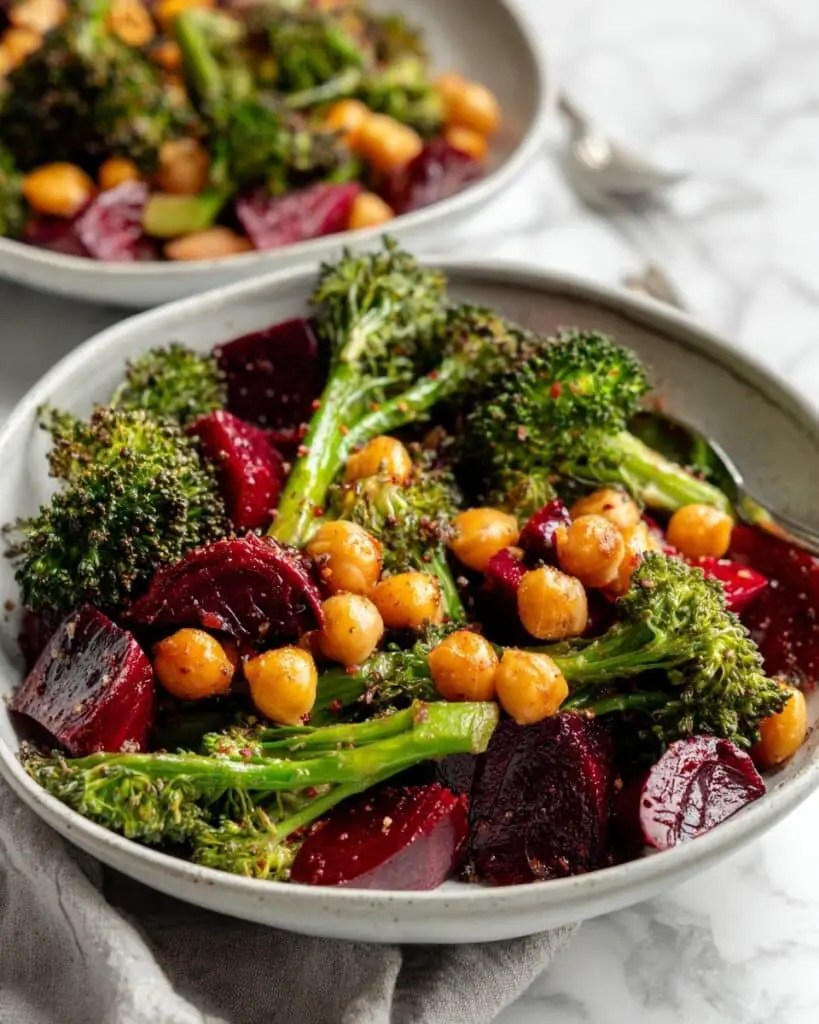 Roasted Beetroot and Broccoli Salad Recipe