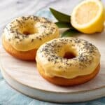 Lemon Poppyseed Baked Donuts with Lemon Glaze Recipe