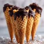Chocolate Filled Ice Cream Cones Recipe