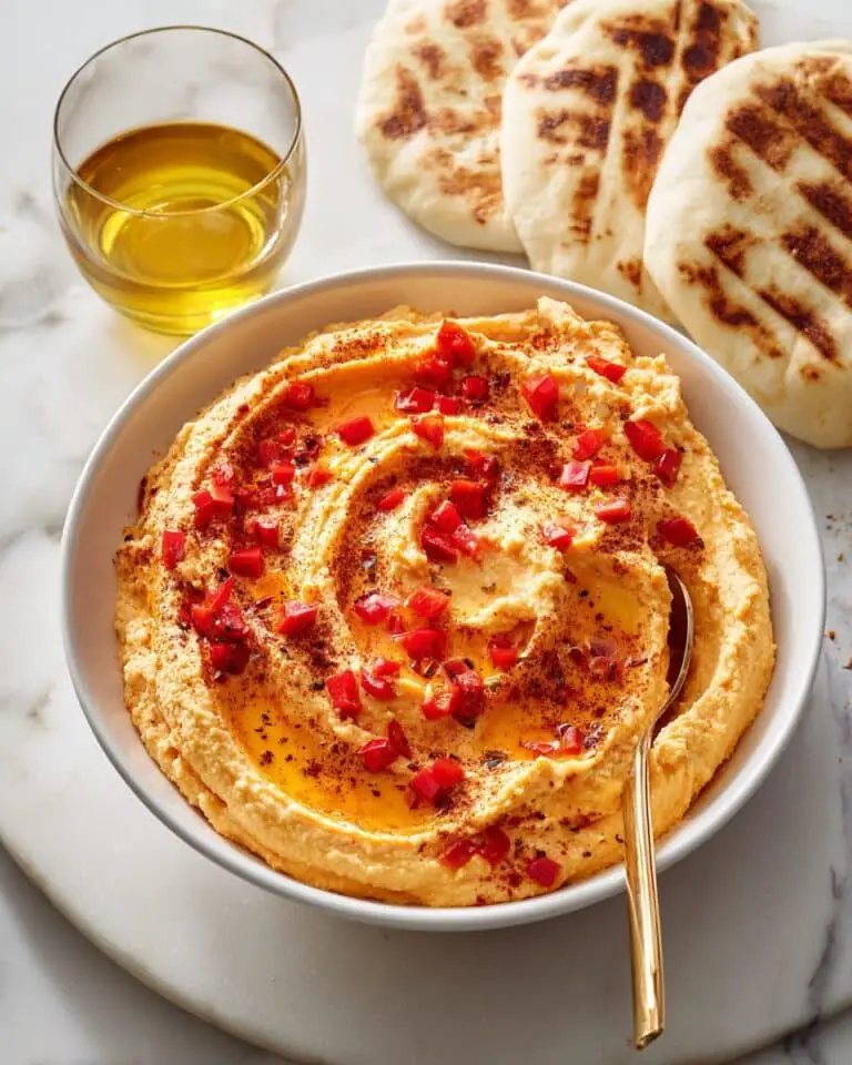Roasted Red Pepper Hummus Recipe
