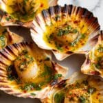Grilled Scallops with Homemade Garlic Butter Recipe