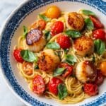 Scallop Pasta with Cherry Tomatoes Recipe
