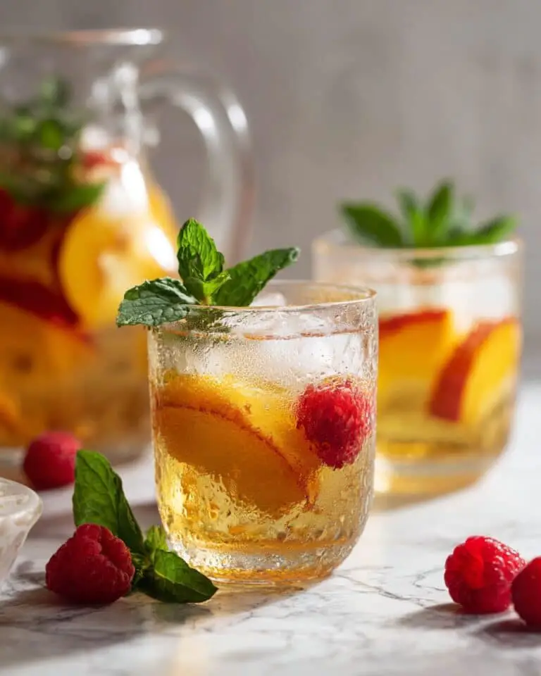 Easy Homemade Iced Tea with Fruit and Herbs Recipe
