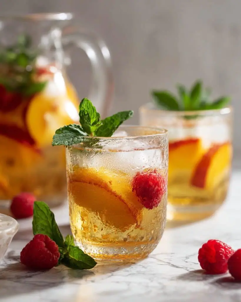 Easy Homemade Iced Tea with Fruit and Herbs Recipe