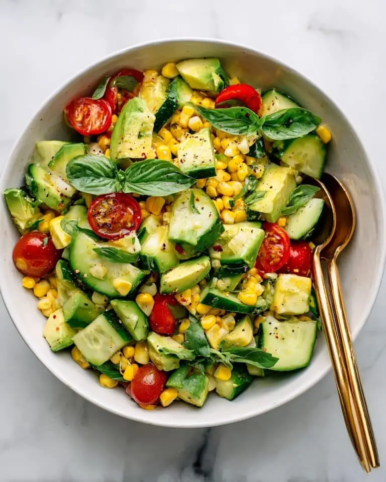 Summer Salad with Corn, Strawberries & Avocado Recipe