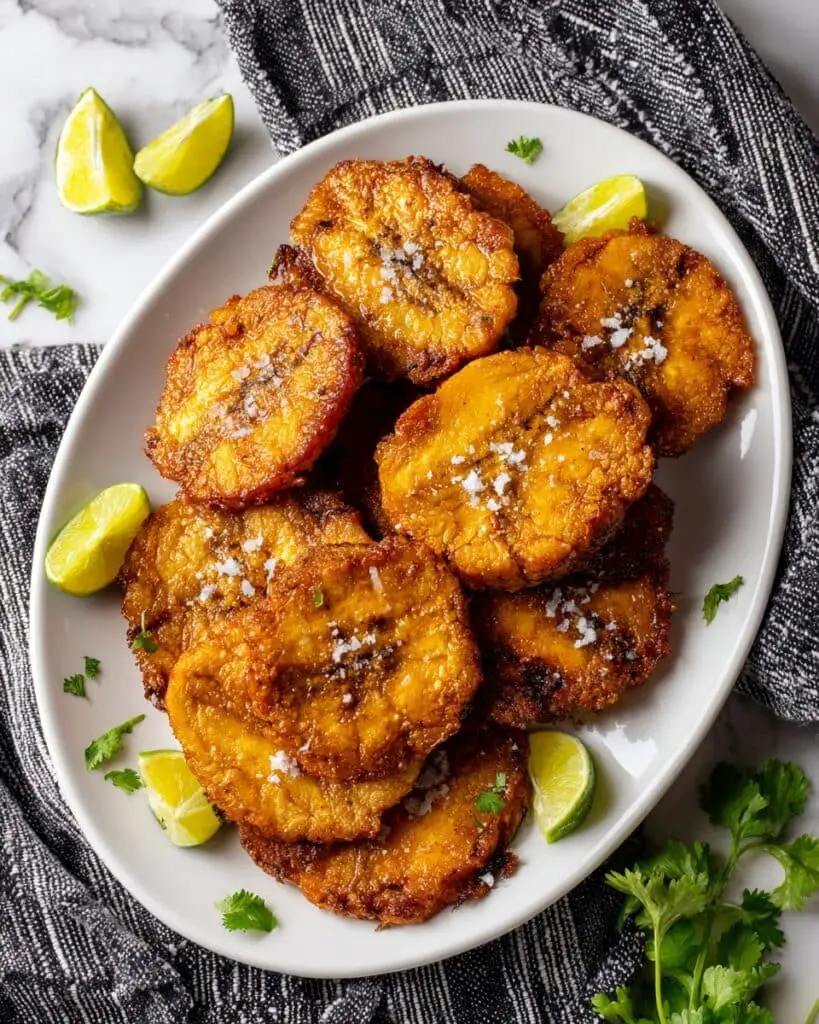 Patacones: Crispy Fried Green Plantains Recipe
