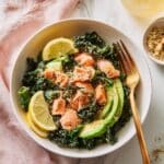The New Go-To Kale Salad with Salmon, Avocado, and Everything Bagel Seasoning Recipe