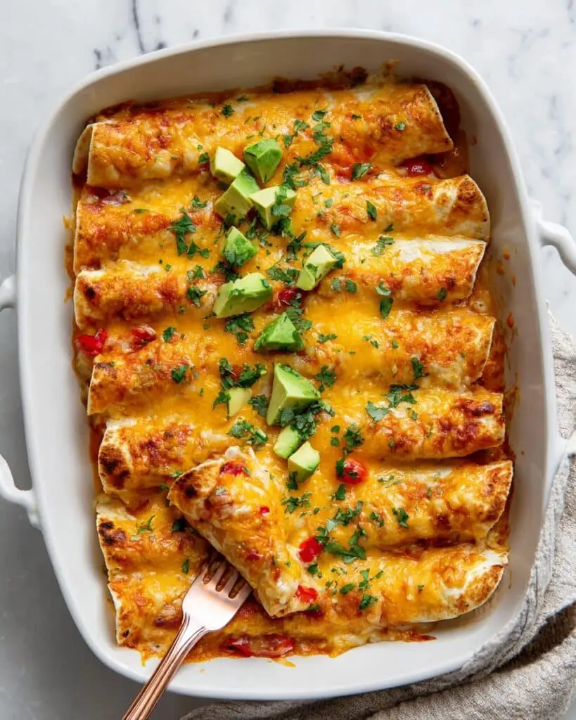 Vegetarian Sweet Potato and Black Bean Enchiladas Recipe