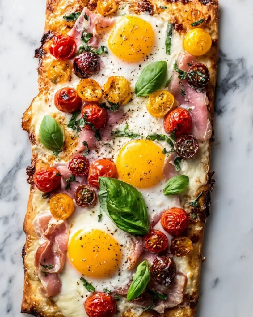 Pancetta and Gruyere Breakfast Pizza Recipe