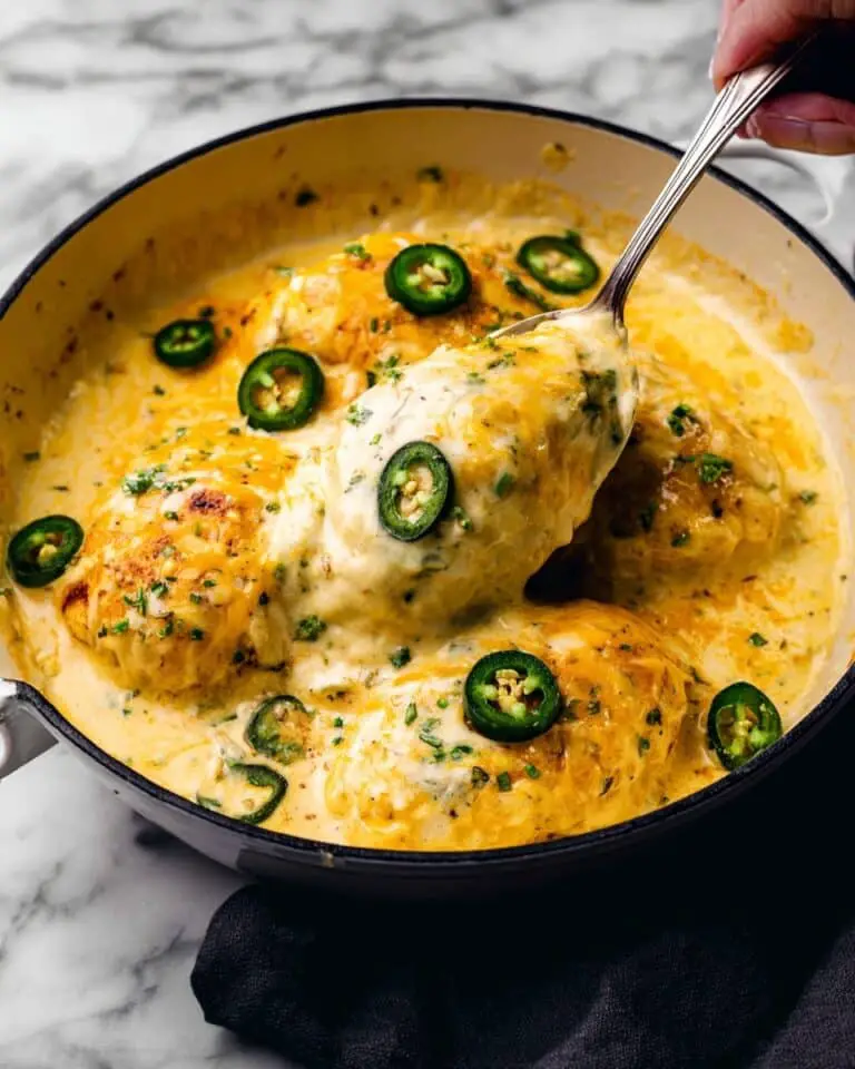 One Pan Cheesy Jalapeno Chicken Recipe