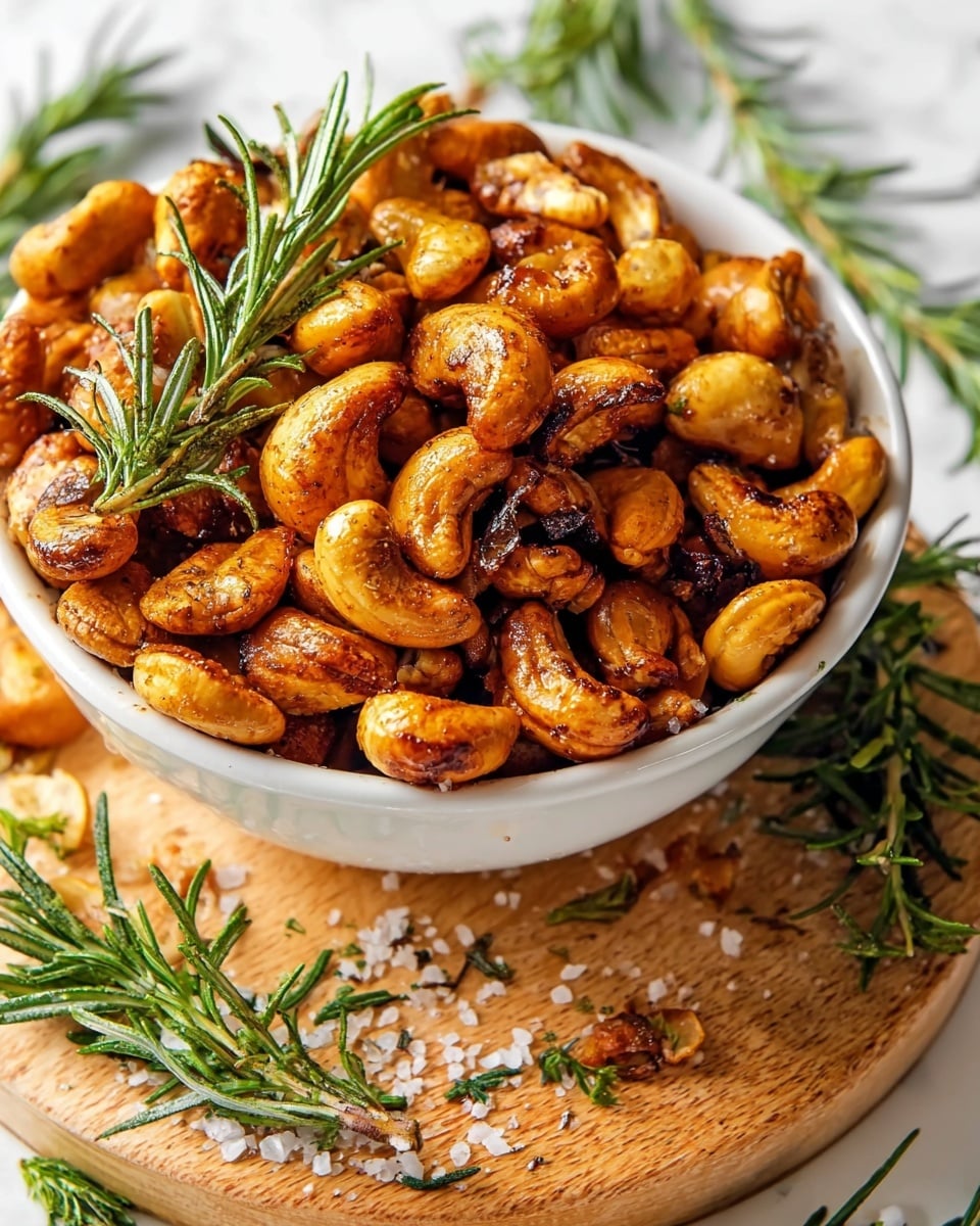 Spiced Rosemary Roasted Cashews Recipe