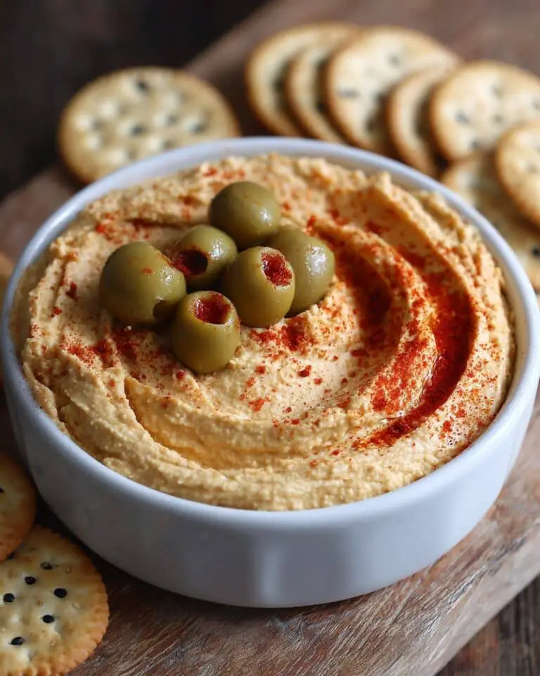 Green Olive and Pimento Hummus Recipe