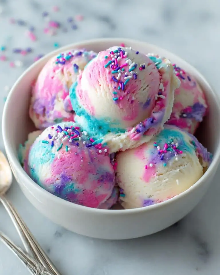 Cotton Candy No Churn Ice Cream Recipe
