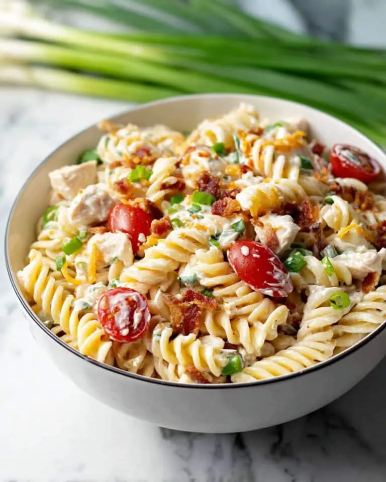 Chicken Bacon Ranch Pasta Salad Recipe