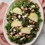 Pear Salad with Blue Cheese, Candied Walnuts, and Cranberries Recipe