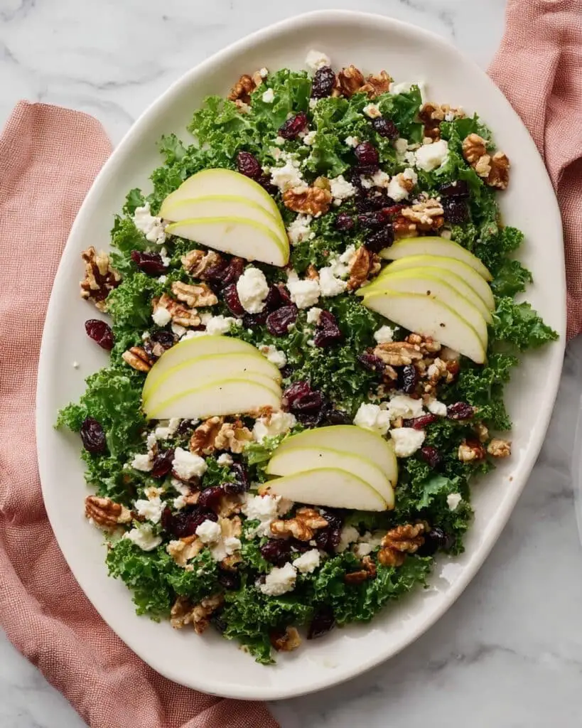 Pear Salad with Blue Cheese, Candied Walnuts, and Cranberries Recipe