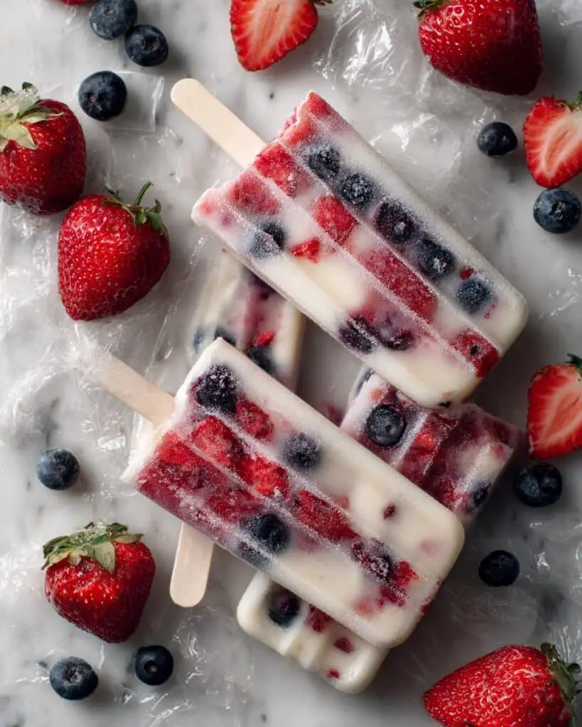 Healthy Yogurt Dog Treats with Berries Recipe