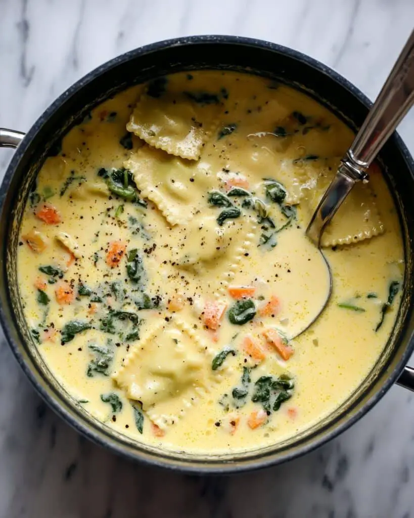 White Chicken Lasagna Soup Recipe