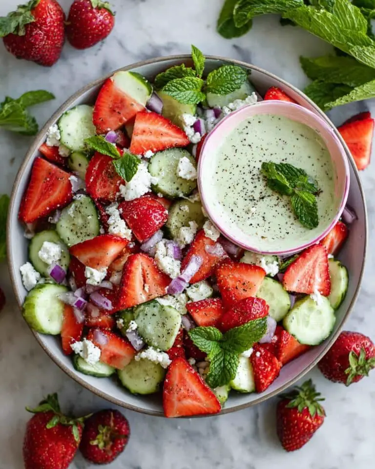 Strawberry Cucumber Salad with Feta Recipe
