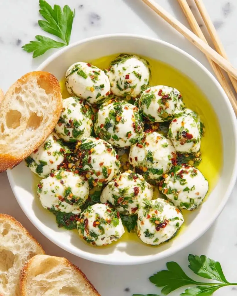 Marinated Mozzarella Balls Recipe