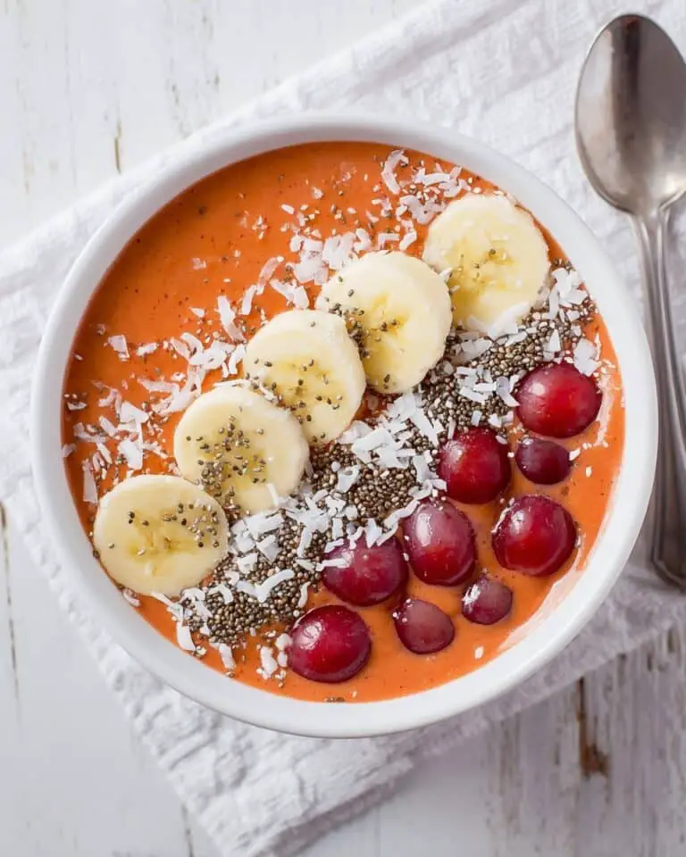Mango Cranberry Banana Smoothie Bowl Recipe