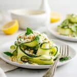 Lemon Zucchini Salad with Feta, Pine Nuts, and Basil Recipe