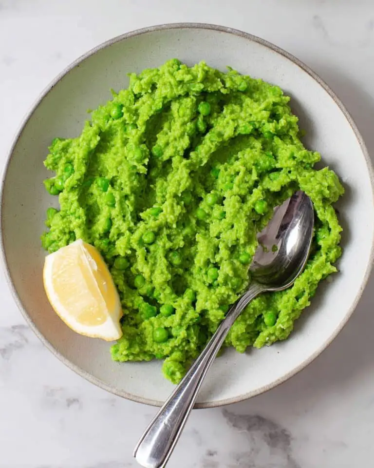 Mashed Peas with Fresh Basil Recipe