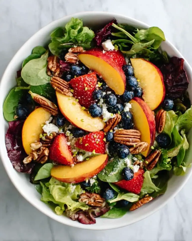 Summer Fruit Salad with Peach Dressing Recipe